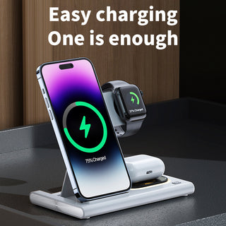 4 in 1 Charger Stand Multiple Devices Wireless Charger iPhone Charging Station