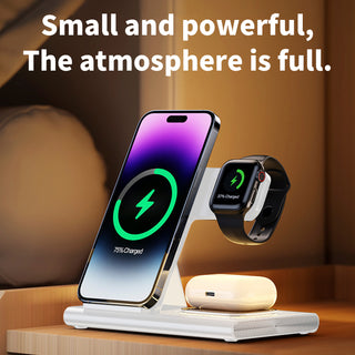 4 in 1 Charger Stand Multiple Devices Wireless Charger iPhone Charging Station
