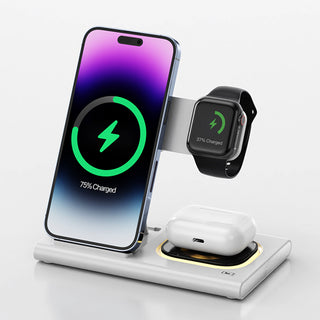 4 in 1 Charger Stand Multiple Devices Wireless Charger iPhone Charging Station