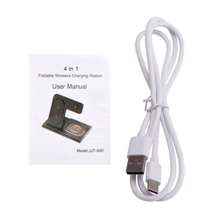 4 in 1 Charger Stand Multiple Devices Wireless Charger iPhone Charging Station