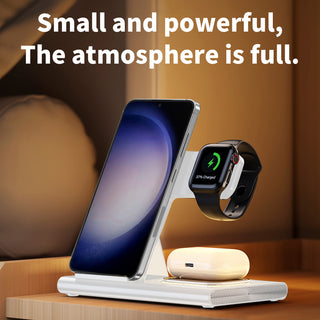 4 in 1 Charger Stand Multiple Devices Wireless Charger Samsung Charging Station