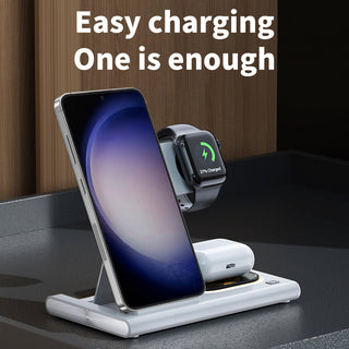 4 in 1 Charger Stand Multiple Devices Wireless Charger Samsung Charging Station