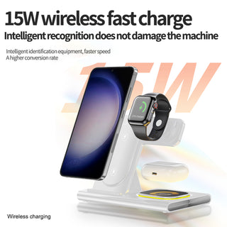 4 in 1 Charger Stand Multiple Devices Wireless Charger Samsung Charging Station