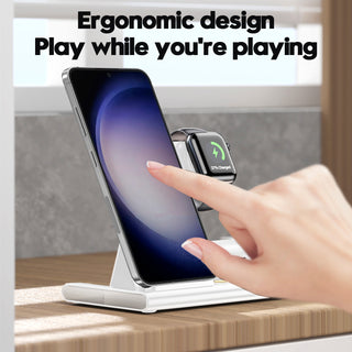 4 in 1 Charger Stand Multiple Devices Wireless Charger Samsung Charging Station
