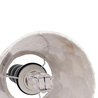 1-light 6.9" Natural Capiz Seashell Pendant Light