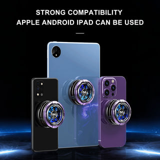 Magnetic Phone Cooling Fan Pad Phone Cooler RGB Light AI Smartphone Temperature