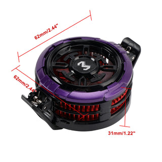 Magnetic Phone Cooling Fan Pad Phone Cooler RGB Light AI Smartphone Temperature