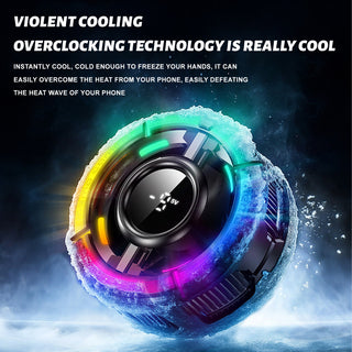 Magnetic Phone Cooler for Gaming Cell iPhone Cooling Fan Portable RGB Cooler