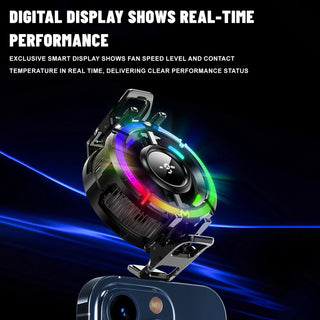 Magnetic Phone Cooler for Gaming Cell iPhone Cooling Fan Portable RGB Cooler