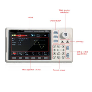 UTG962E Arbitrary Waveform Generator Function Generator Kit 60Mhz 200MSa/s