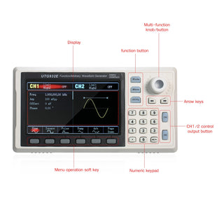 UTG932E Arbitrary Waveform Generator Function Generator Kit 30Mhz 200MSa/s