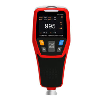 UT343D Digital Paint Coating Thickness Gauge Range 0 to 1250um F/N Probe