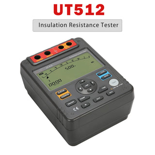 UT512 Insulation Resistance Testers Voltmeter Auto Range 2500V 100GΩ