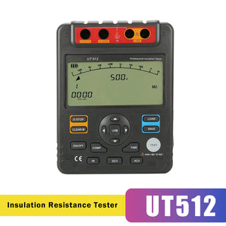 UT512 Insulation Resistance Testers Voltmeter Auto Range 2500V 100GΩ