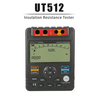 UT512 Insulation Resistance Testers Voltmeter Auto Range 2500V 100GΩ