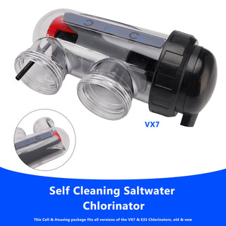 Saltwater Chlorinator Replacement Cell with Cell Housing For Astral/Hurlcon VX7