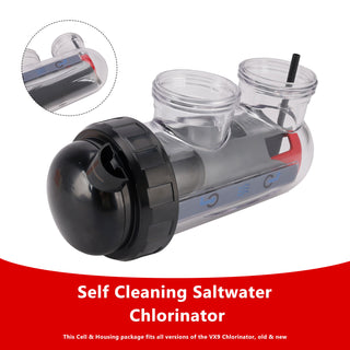 Saltwater Chlorinator Replacement Cell with Cell Housing For Astral/Hurlcon VX9/E35