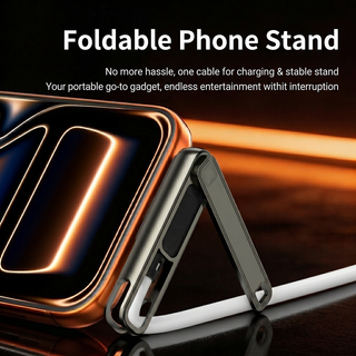 100W Silicone Zinc Alloy 3-in-1 Fast Charging Data Cable Stand for Watching TV Series and Playing Games - a popular charging cable for iPhone/Samsung/Android Phones