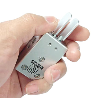 Handheld CW Morse Key Portable Telegraph Key Double Paddle Automatic Key CW Code