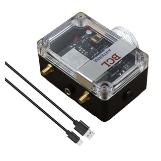 FM Signal Booster Adjustable Gain 88-108MHz with USB-C Rechargeable Battery