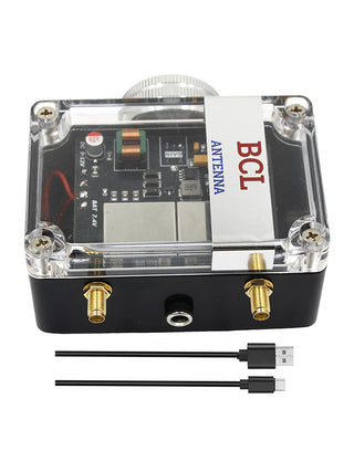 FM Signal Booster Adjustable Gain 88-108MHz with USB-C Rechargeable Battery