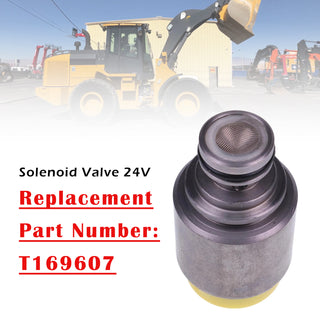 T169607 Solenoid Valve 24V For John Deere 300C 444G 444JR 544P 624J 744H 824K