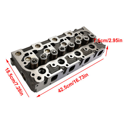 Aftermarket Cylinder Head & Gasket Kit for Kubota V1902 - Compatible with Bobcat, New Holland, Thomas, Scat Track