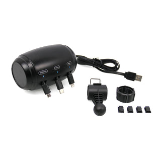 3-in-1 Retractable Car Backseat Charging Station Box for iPhone/Samsung/Android
