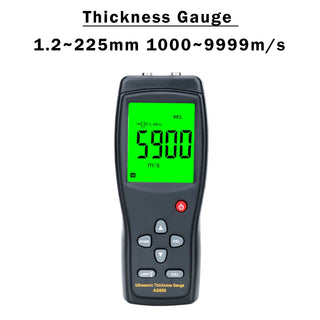 AS850 Portable Digital Ultrasonic Steel Plate Thickness Gauge 1000~9999m/s