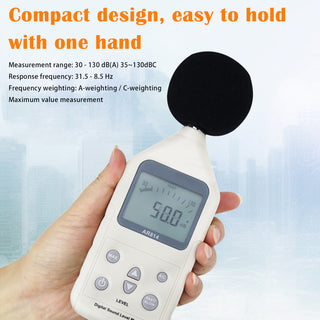 AR814 Digital Sound Level Meter Noise Tester 30-130db