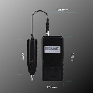 Digital AR63B Vibration Meter Vibrometer 3-in-1 Measuring Modes For Accelerat