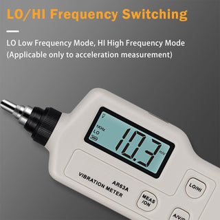 R63A Digital Handheld Vibration Sensor Meter Case Gauge Measure Tester