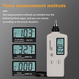 R63A Digital Handheld Vibration Sensor Meter Case Gauge Measure Tester