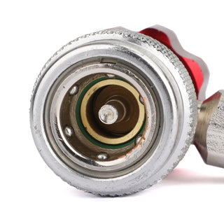 2x 1/4" Quick Connector Adapter Coupler Auto A/C Manifold Gauge Low/High HVAC