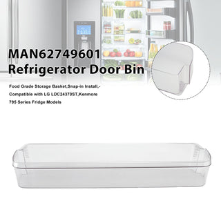 MAN62749601 Refrigerator Door Rack replacement for LG ＆ Kenmore Fridges