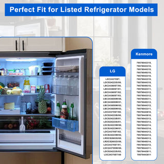 MAN62749601 Refrigerator Door Rack replacement for LG ＆ Kenmore Fridges