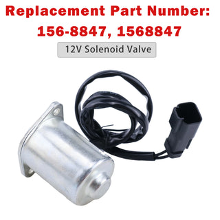 156-8847 12V Swing Solenoid Valve For Caterpillar 3013 3024 Engine 302.5 303 CR