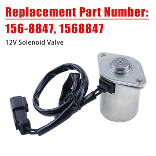 156-8847 12V Swing Solenoid Valve For Caterpillar 3013 3024 Engine 302.5 303 CR