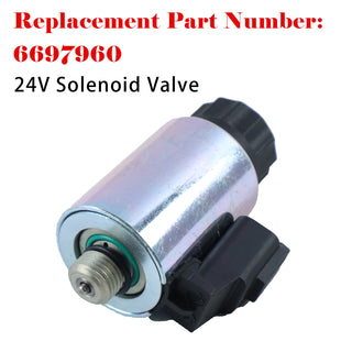 6697960 Solenoid Valve 24V For Bobcat S175 S185 S595 S650 T110 T140 T180 T250