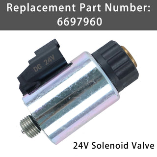 6697960 Solenoid Valve 24V For Bobcat S175 S185 S595 S650 T110 T140 T180 T250
