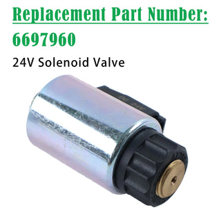 6697960 Solenoid Valve 24V For Bobcat S175 S185 S595 S650 T110 T140 T180 T250