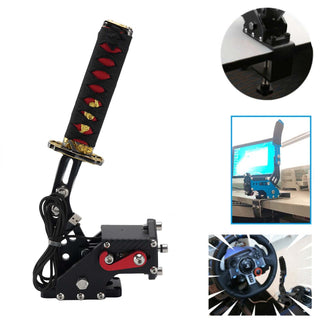 Logitech G27 G25 G29 T500 T300 FANATECOSW LFS DIRT RALLY 14Bit PC USB3.0 SIM Handbrake Sword Hilt