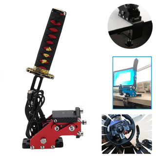 Logitech G27 G25 G29 T500 T300 FANATECOSW LFS DIRT RALLY 14Bit PC USB3.0 SIM Handbrake Sword Hilt