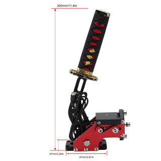 Logitech G27 G25 G29 T500 T300 FANATECOSW LFS DIRT RALLY 14Bit PC USB3.0 SIM Handbrake Sword Hilt