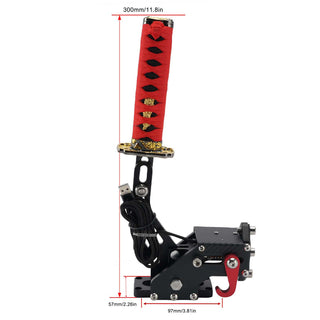 14Bit PC USB3.0 SIM Handbrake Sword Hilt for Racing Games Steering Wheel Stand
