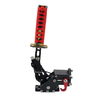 14Bit PC USB3.0 SIM Handbrake Sword Hilt for Racing Games Steering Wheel Stand