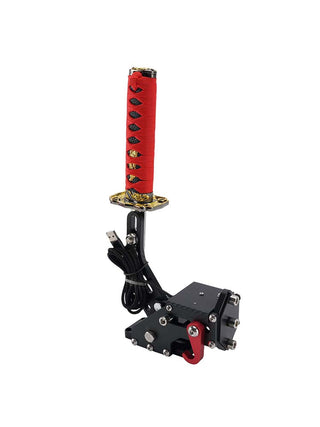 14Bit PC USB3.0 SIM Handbrake Sword Hilt for Racing Games Steering Wheel Stand