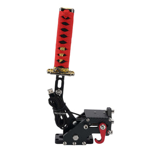 14Bit PC USB3.0 SIM Handbrake Sword Hilt for Racing Games Steering Wheel Stand