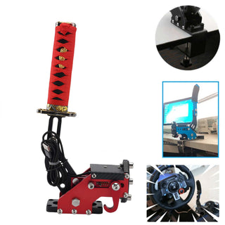 Logitech G27 G25 G29 T500 T300 FANATECOSW LFS DIRT RALLY 14Bit PC USB3.0 SIM Handbrake Sword Hilt