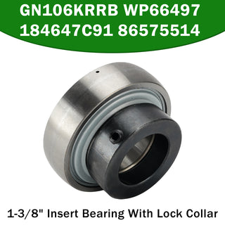 GN106KRRB WP66497 184647C91 86575514 1-3/8" Insert Bearing With Lock Collar